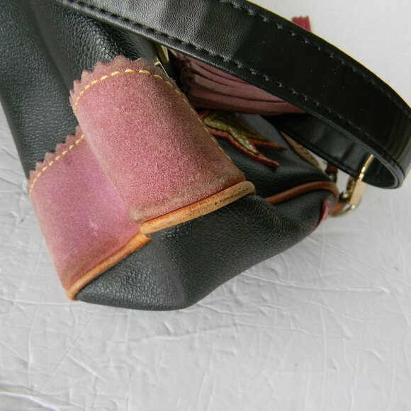 Dooney & Bourke BLACK Y2K  Vintage Charm Alphabet Mini Duffle Bag SHOULDER - Picture 13 of 13